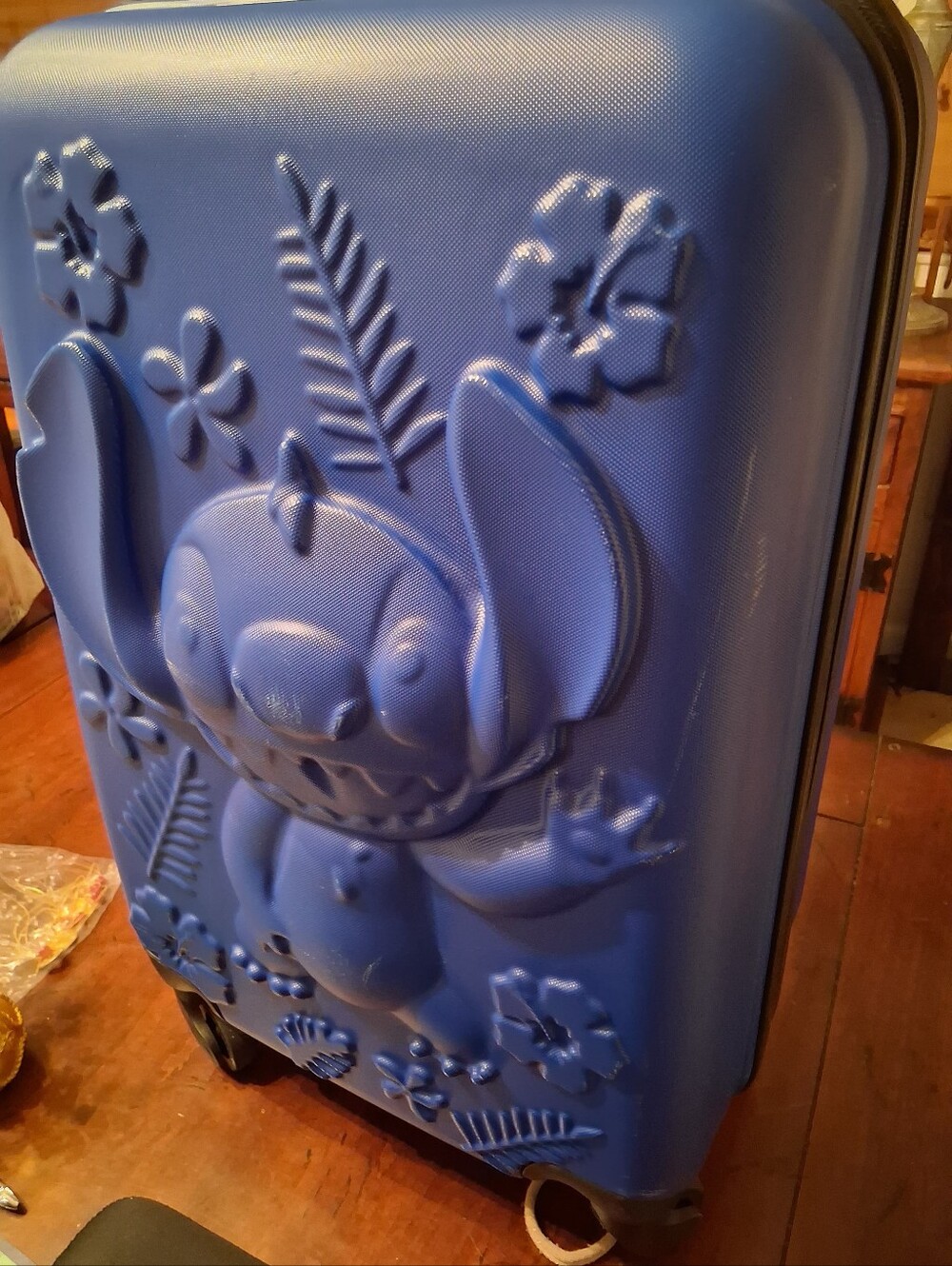 Disney Lilo and Stitch kid's 20" Embossed Luggage -Blue